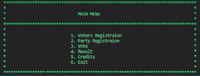 Electronic Voting Machine